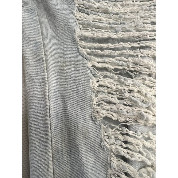 Carmar Light Wash Denim Distressed Jeans Overalls Size Small - Picture 12 of 13